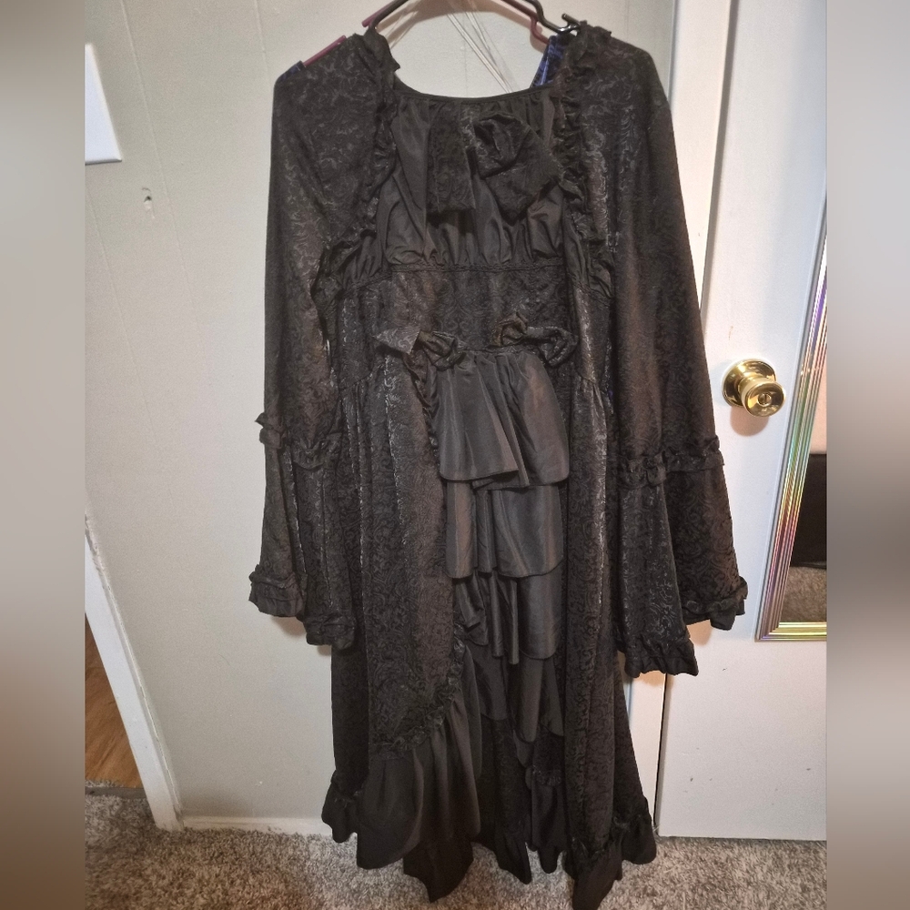 Black Kawaii Ruffle Dress